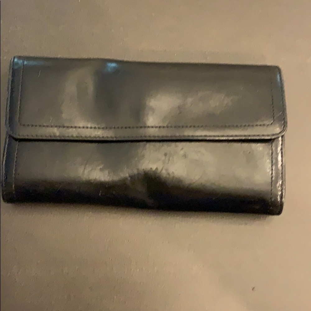 Black leather wallet